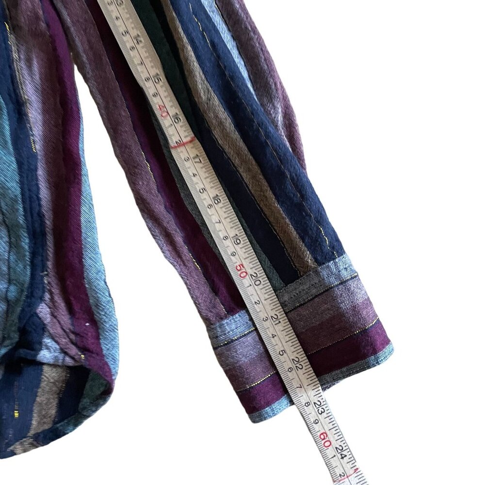 Rails Charli Varadero Striped Linen Button-Up Top… - image 7